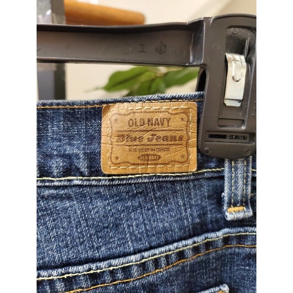Old Navy Women's Blue Denim Cotton Mid Rise Regular Stretch Jeans Pants Size 8 - Picture 9 of 12
